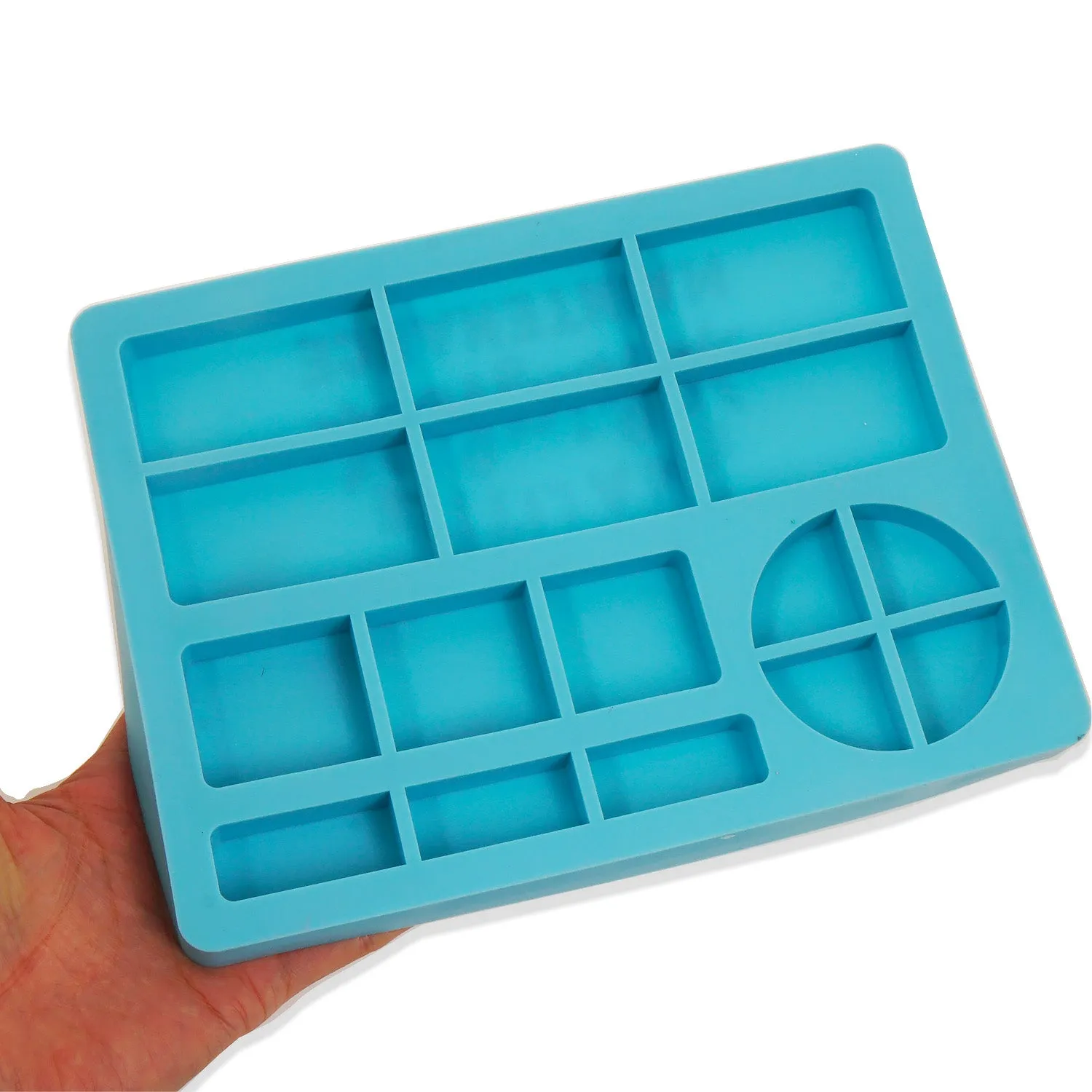 1pc Silicone Rectangle Tray Mold Large Makeup Plate Mold DIY Makeup Tray 10365750