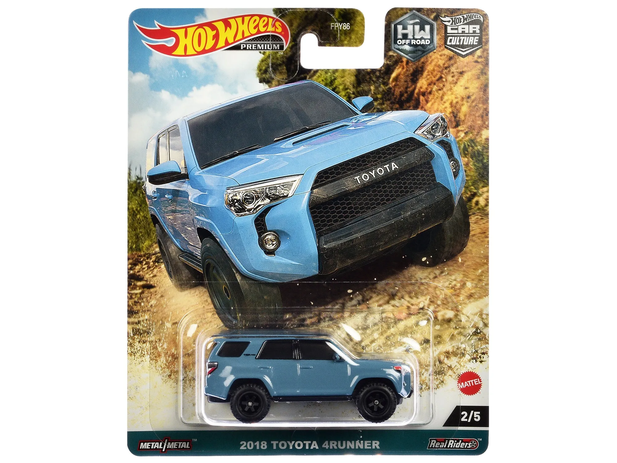 2018 Toyota 4Runner Blue HW Off Road Series Diecast Model Car by Hot Wheels