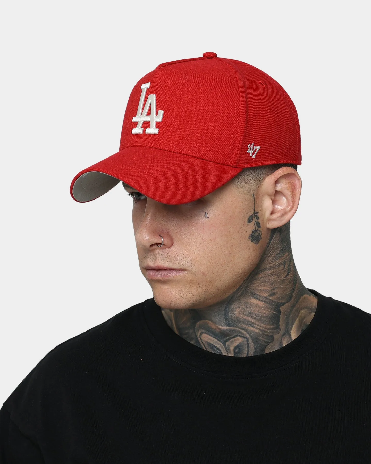 47 Brand Los Angeles Dodgers 'Chili Red' MVP DT Replica Snapback Red/Natural