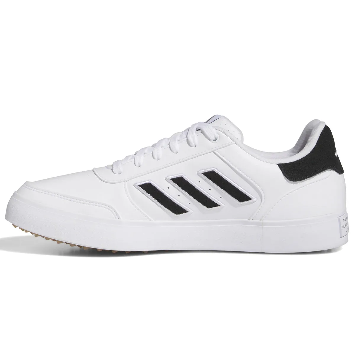 adidas Retrocross 24 Spikeless Golf Shoes - White/Core Black/Gum4