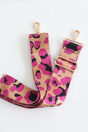 AHDORNED PINK LEOPARD STRAP