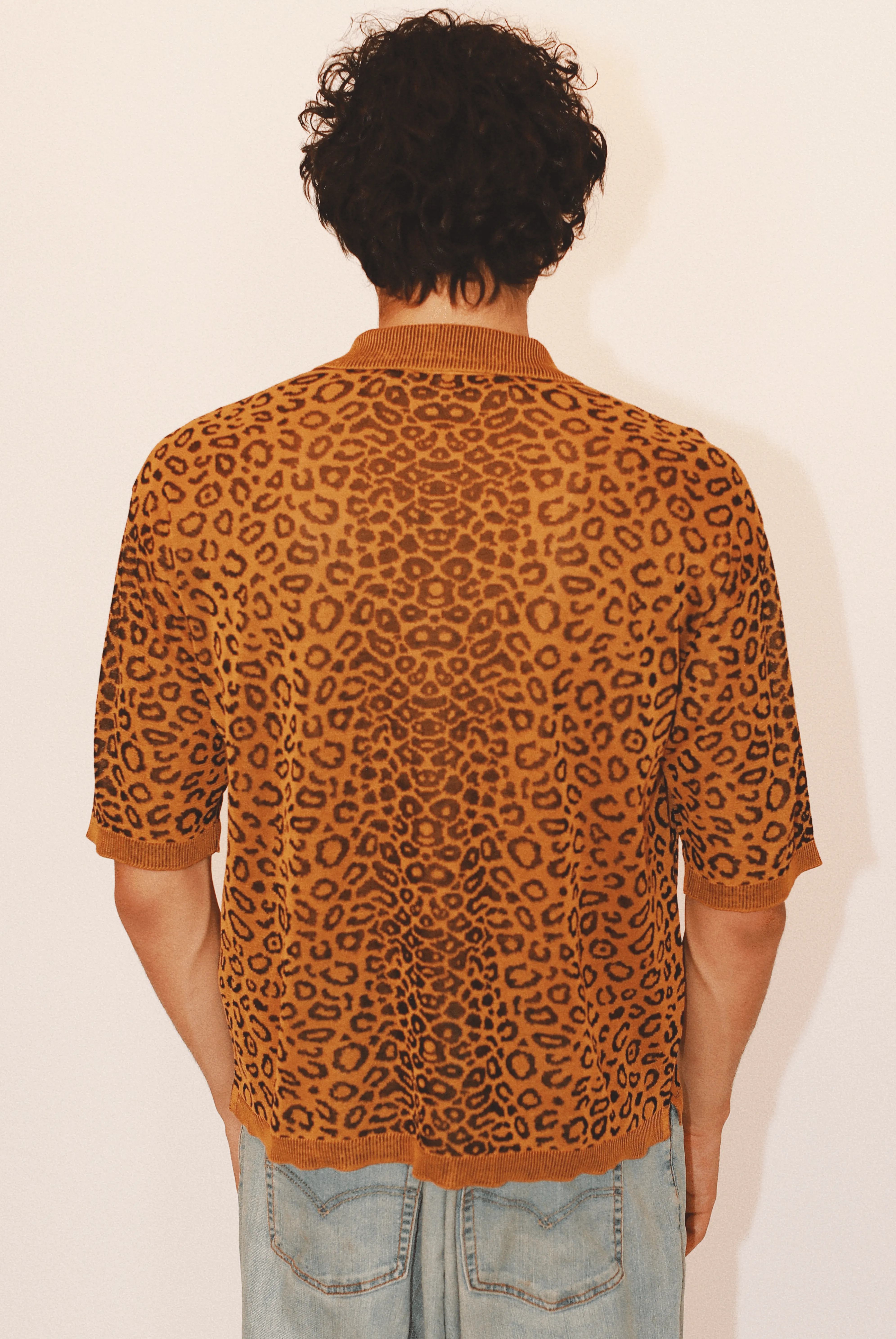 Alessandro Leopard Polo in Organic Cotton