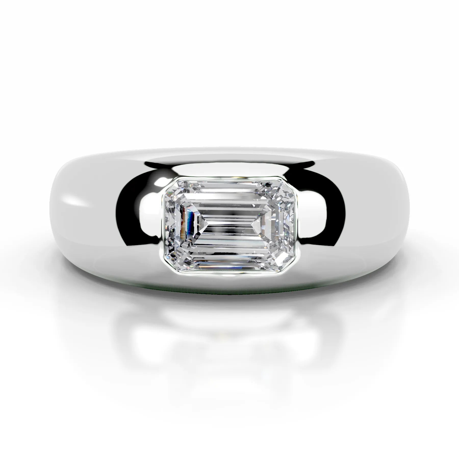 Amari Diamond Engagement Ring   (1 Carat) -Platinum