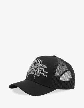 Amiri Black Cherub Trucker Hat