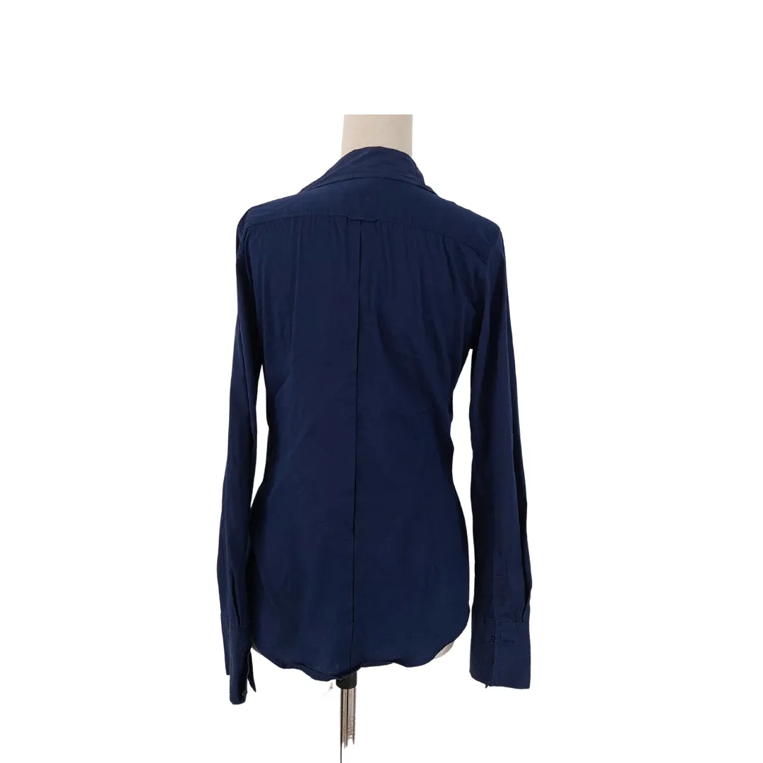 AMISU Blue Fitted Collared Shirt | Gently Used |