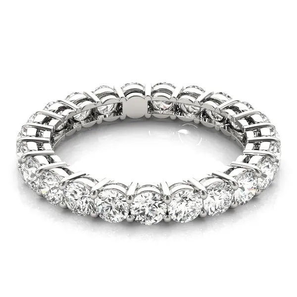 AMOUR 2.40 Carat Diamond Eternity Band in 14K/ 18K/ Platinum GIA Graded 10 pointer G Color SI1 Clarity By Mike Nekta SIZE 7