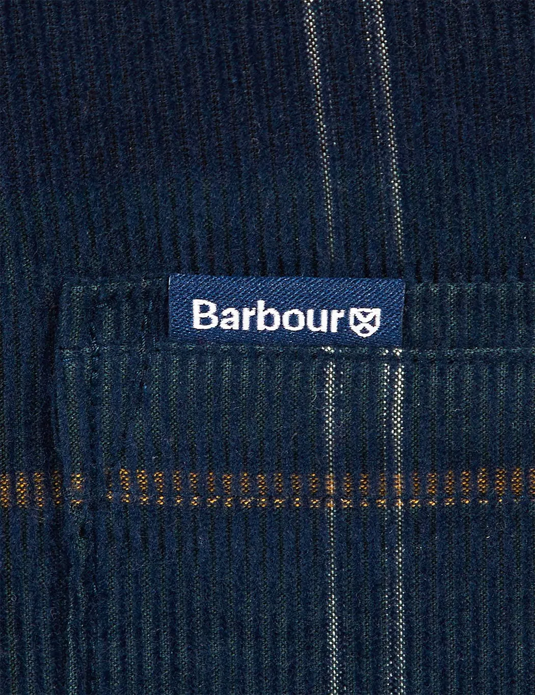 Barbour Blair Tailored Shirt (Cord) - Seaweed Tartan Blue