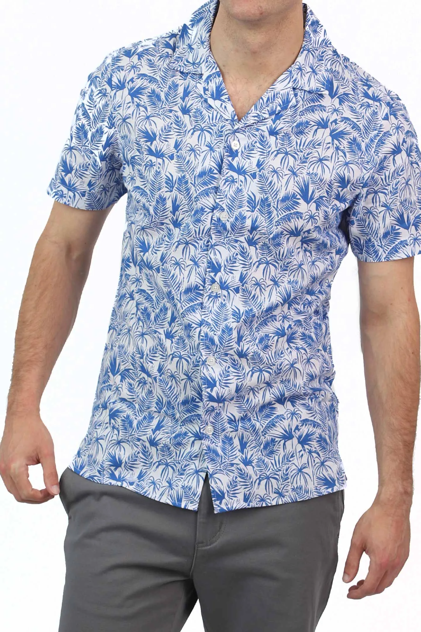 Bermuda Palms Open Collar Shirt