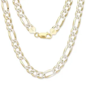 Better Jewelry Figaro Chain Two-Toned 14K Gold over .925 Sterling Silver