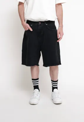 Black Short Denim Whit Black Coating