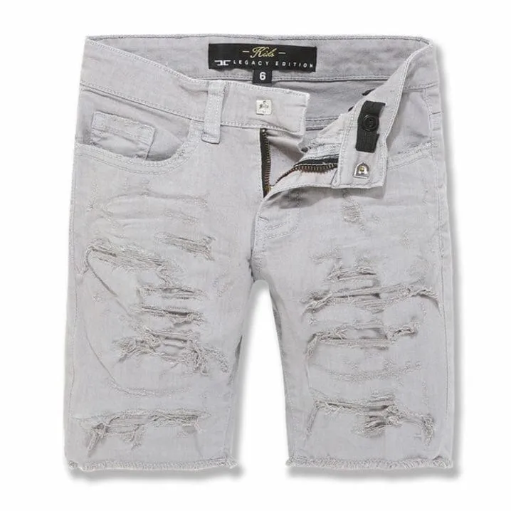 Boys Jordan Craig Tulsa Twill Shorts (Light Grey) J3187SB