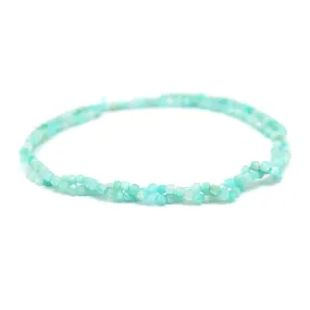 Brazailian Amazonite 2mm Faceted Cube - 15-16 Inch