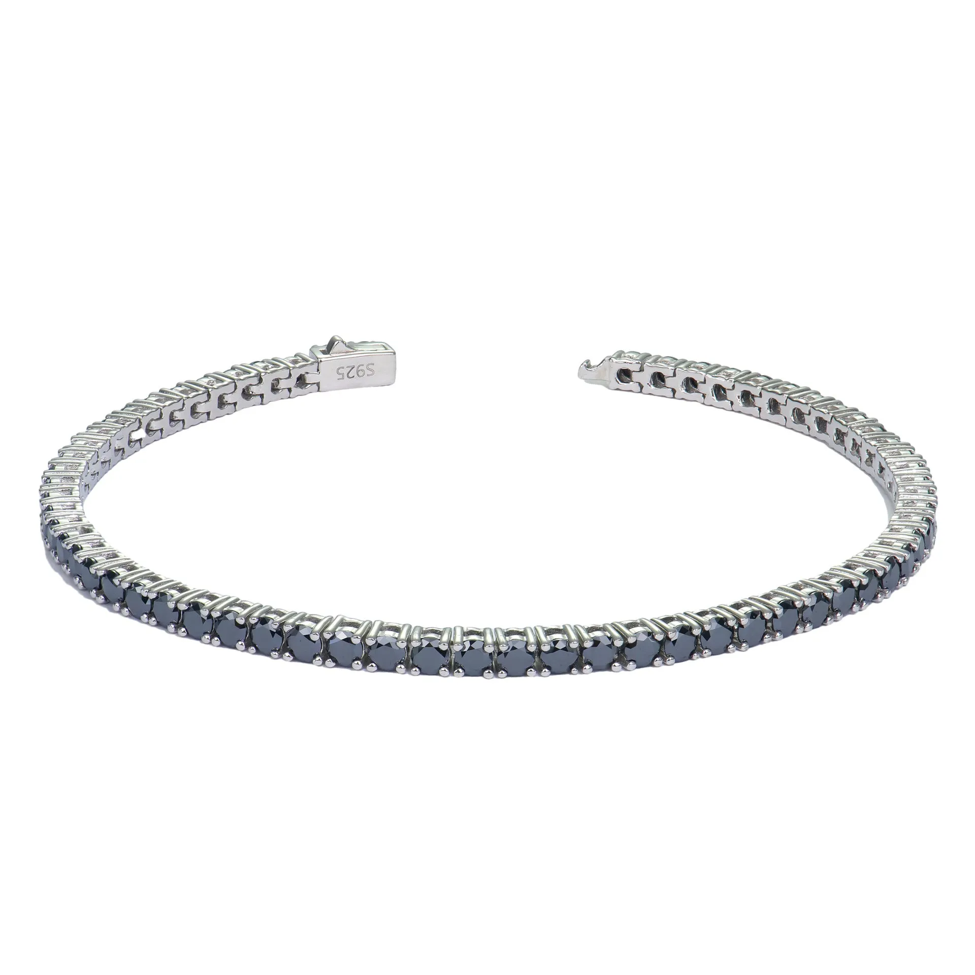 Classic Four Prong Champagne Moissanite Tennis Bracelet