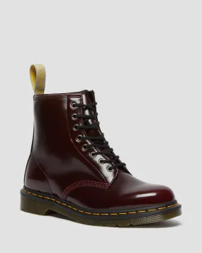 DR. MARTENS UNISEX VEGAN 1460 LACE UP BOOTS (Cherry Red Rub Off)