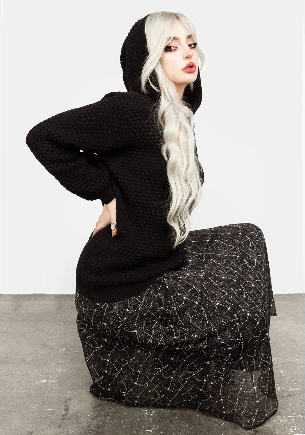 Druid Knit Oversized Hoody