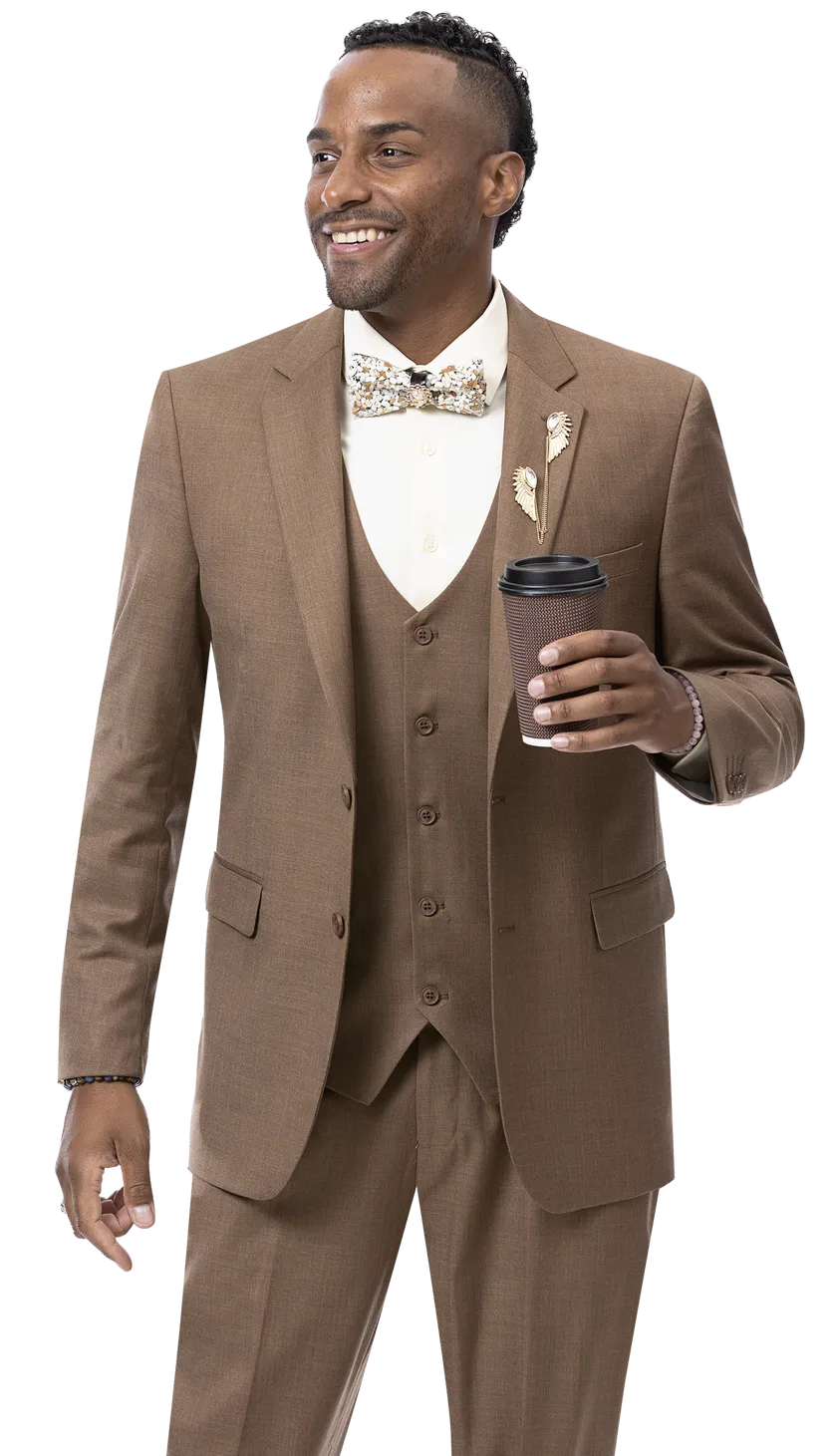 EJ Samuel Brown Modern Fit Suit M18022