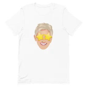 Ellen Emoji Star Eyes- White