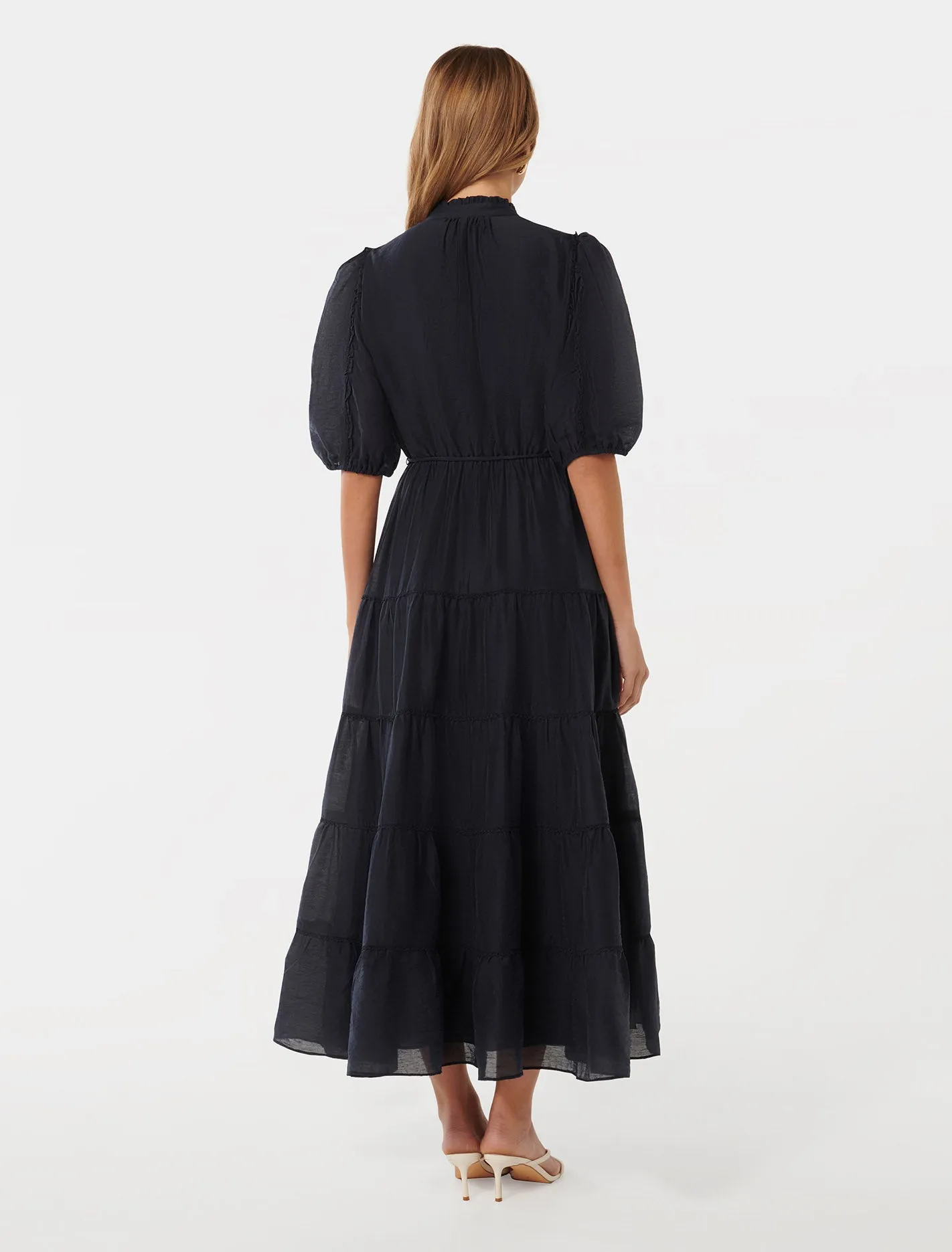 Evelyn Short Sleeve Button Down Midi Dress