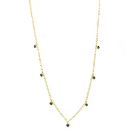 Forged Diamond 18k Yellow Gold Necklace