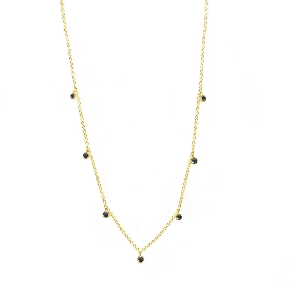 Forged Diamond 18k Yellow Gold Necklace