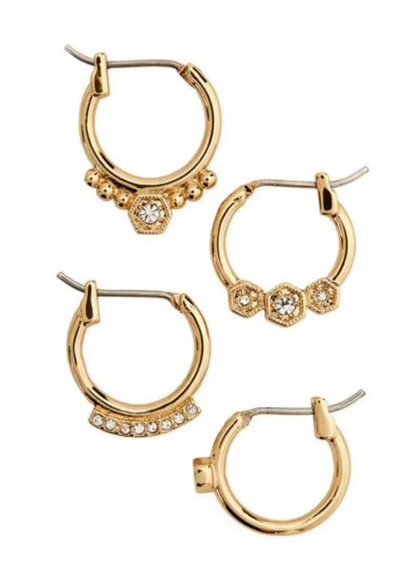 Full Bloom Hoop Earring Set