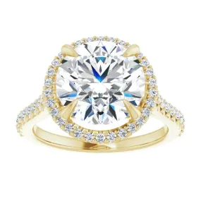 Halo Diamond Engagement Ring