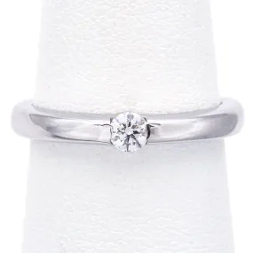 Hearts on Fire Co. 18K White Gold Ct Round Diamond Solitaire Ring Size 5.75