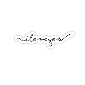 I Love You Cursive Script - Valentine's Day Sticker