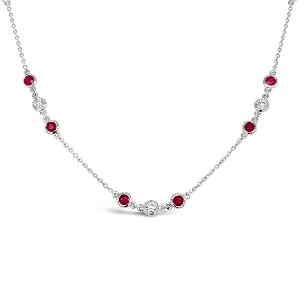 Irisa by Martin Binder Ruby Gemstone By-The-Yard Necklace