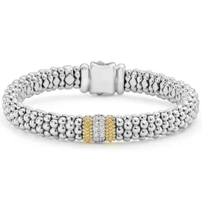 Lagos Lux Single Station Diamond Caviar Bracelet