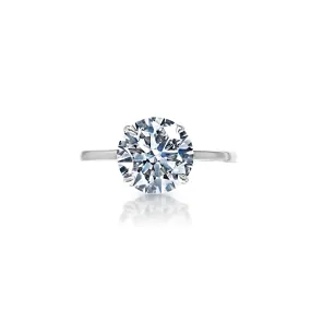 Leura 2 Carat G VS1 Round Brilliant Diamond Solitaire Engagement Ring in 14k White Gold