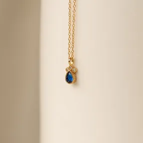 Lorelei Sapphire Teardrop Necklace