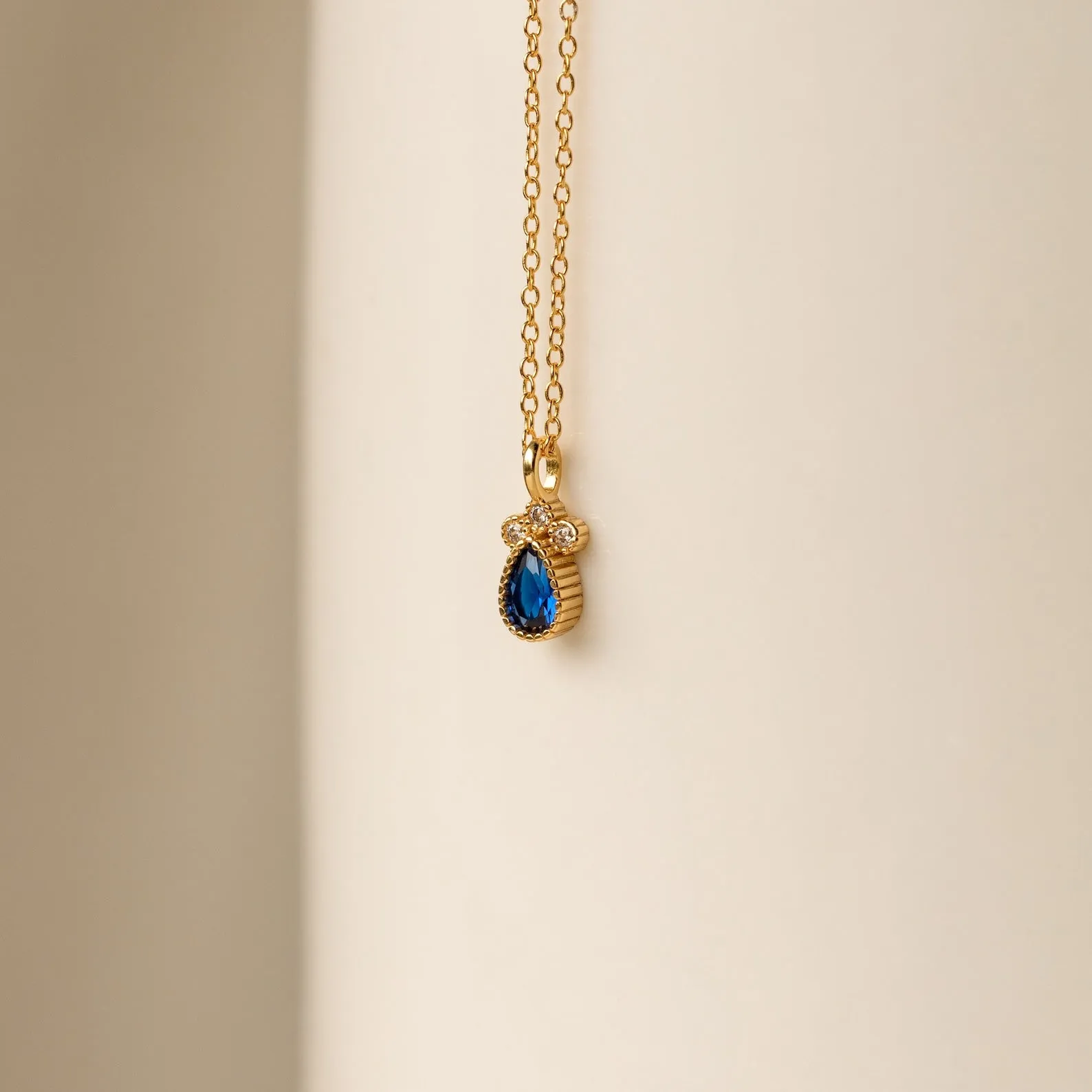 Lorelei Sapphire Teardrop Necklace