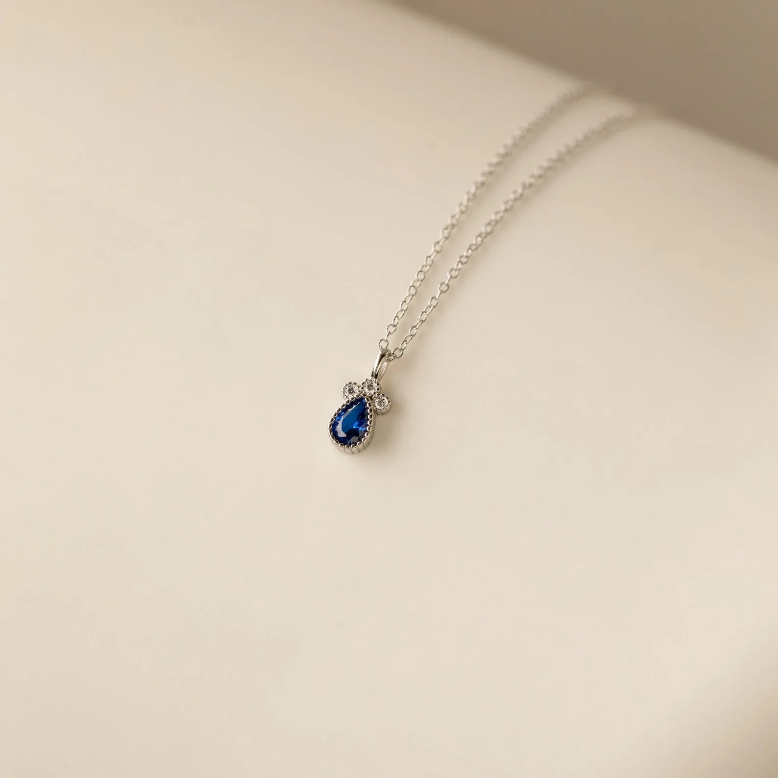 Lorelei Sapphire Teardrop Necklace