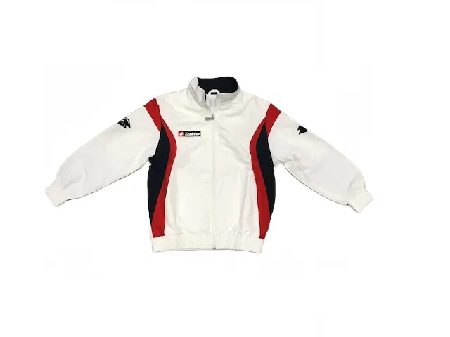 Lotto Boys' microfibre tracksuit Suit Stars MI JR M5264 wht-navy-flame