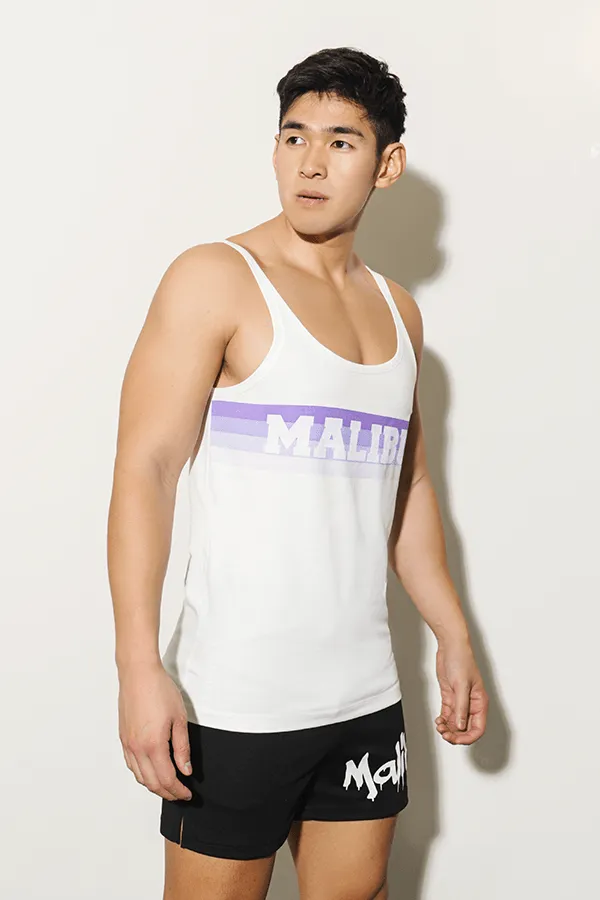 Malibu Gradient Wide-Cut Tank Top - Violet