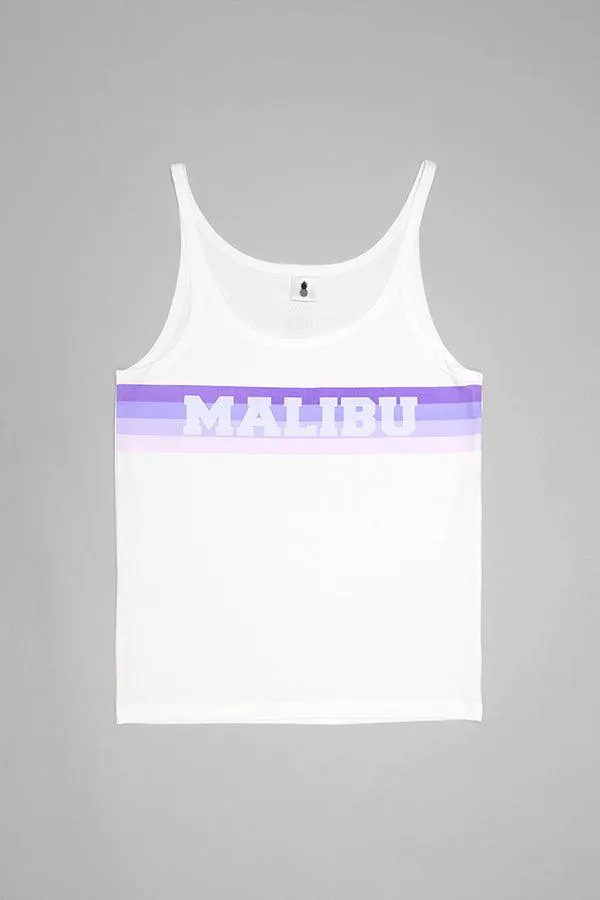 Malibu Gradient Wide-Cut Tank Top - Violet