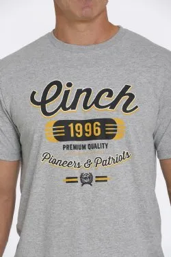 MEN'S Cinch PIONEERS AND PATRIOTS TEE - HEATHERED GRAY