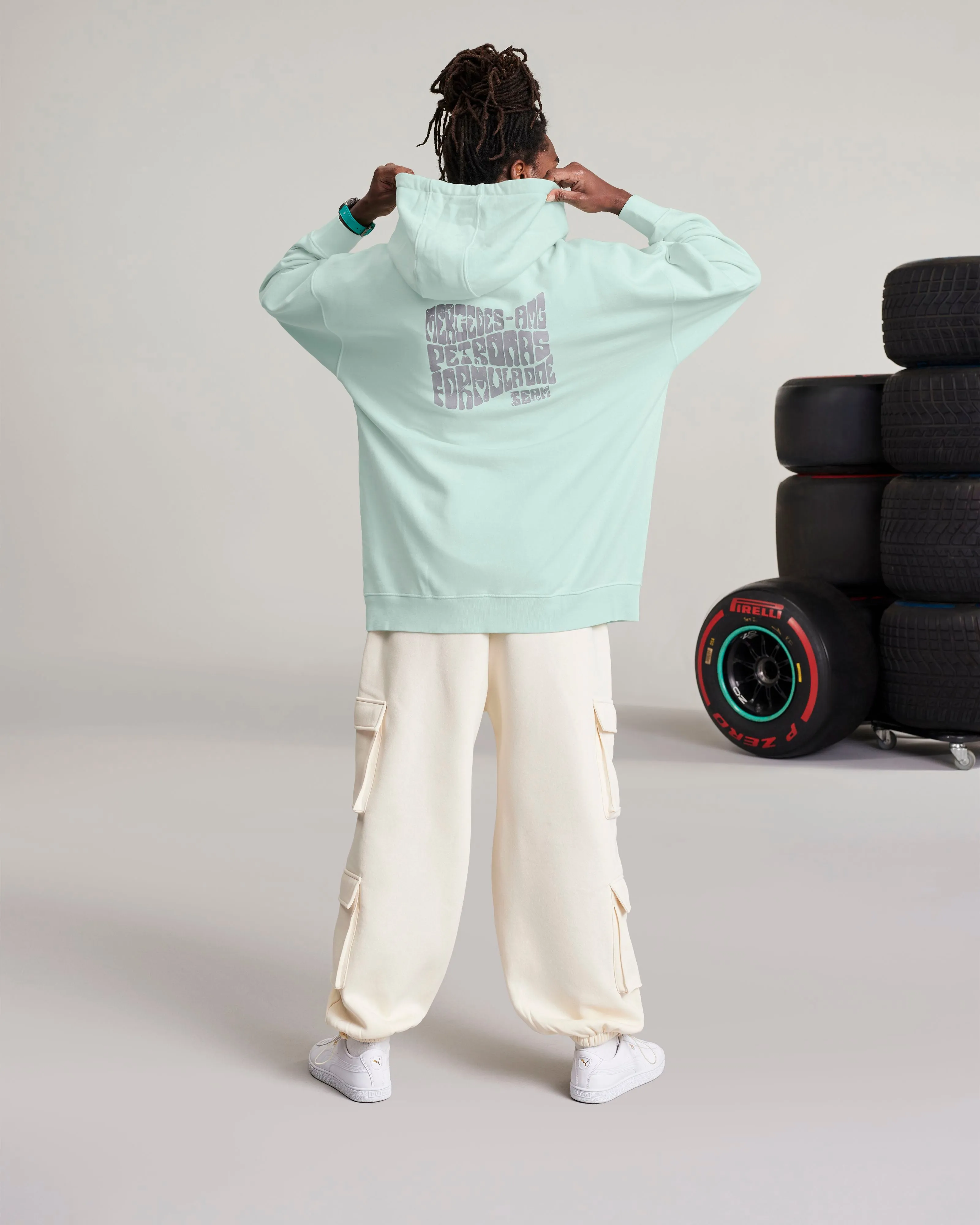 Mens Retro Hoody Mint