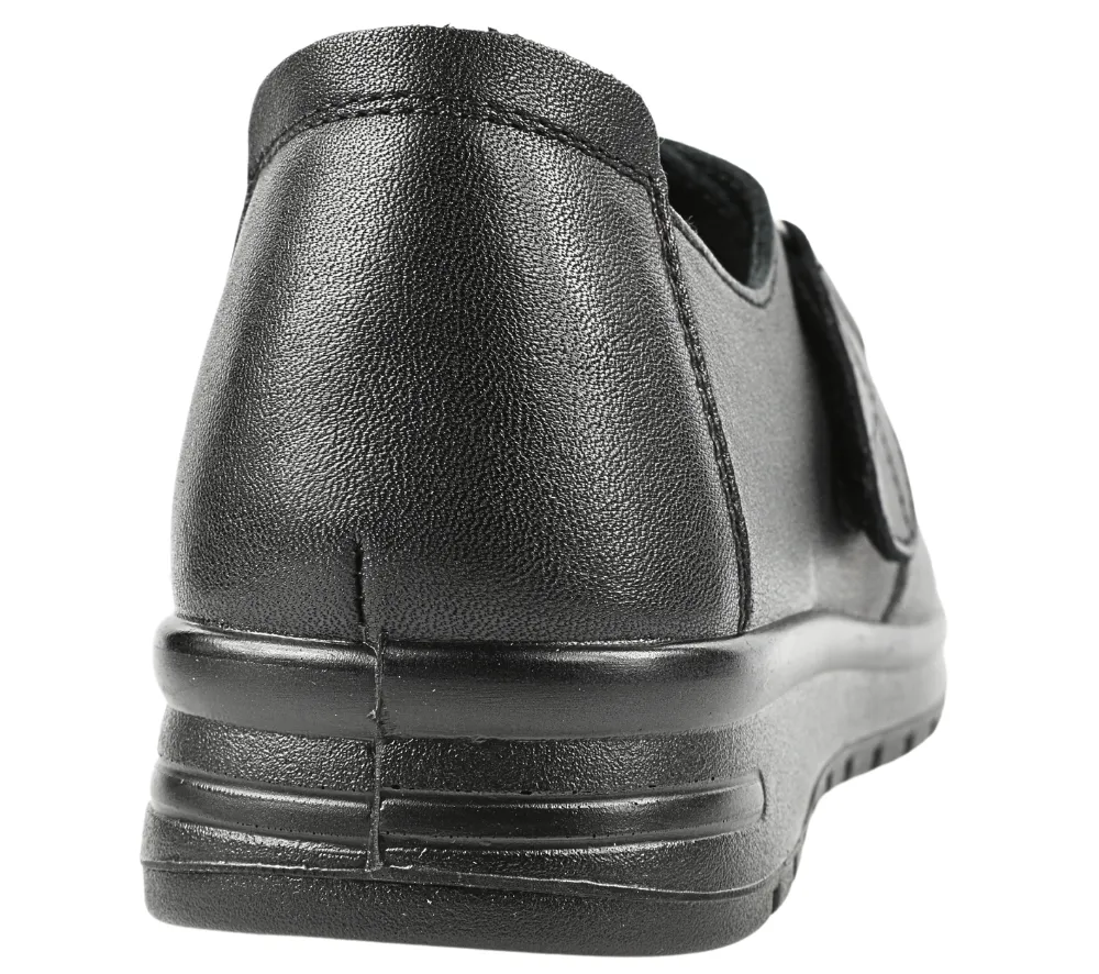 Pantofi casual, dama, FORMAZIONE, N0822 negru, piele naturala