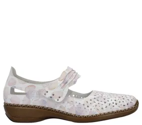 Pantofi casual, dama, RIEKER, ANTISTRESS, 41399-91 roz, piele naturala