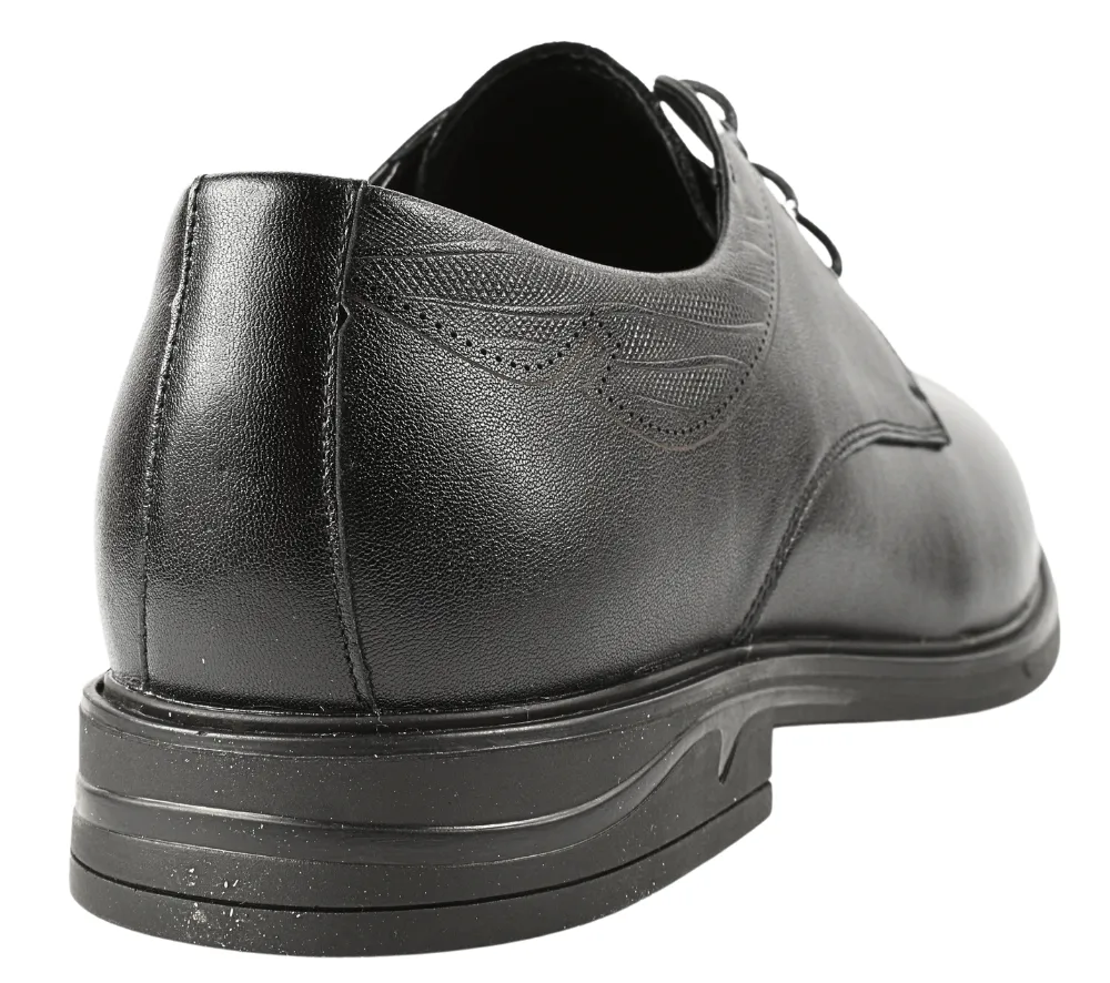 Pantofi eleganti, barbati, MELS, W2601D negru, piele naturala