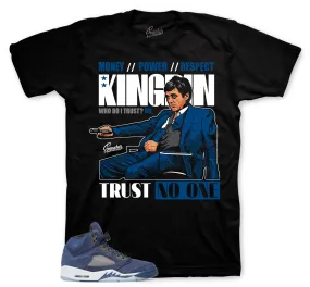 Retro 5 Midnight Navy Trust issues Shirt