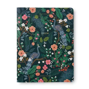 RIFLE PAPER CO. | 2024 Monthly Planner - Peacock