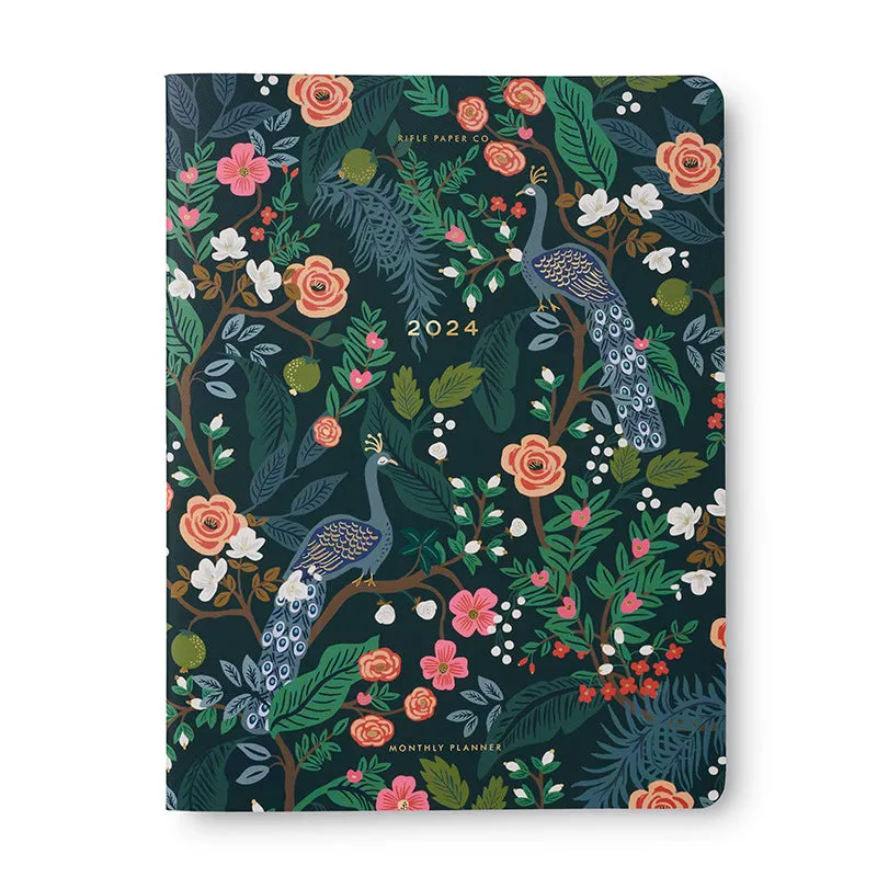 RIFLE PAPER CO. | 2024 Monthly Planner - Peacock