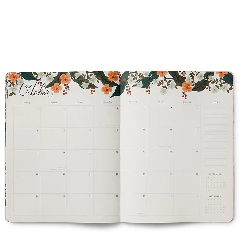 RIFLE PAPER CO. | 2024 Monthly Planner - Peacock