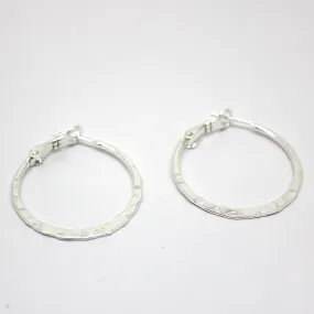 Round Hoop Earrings