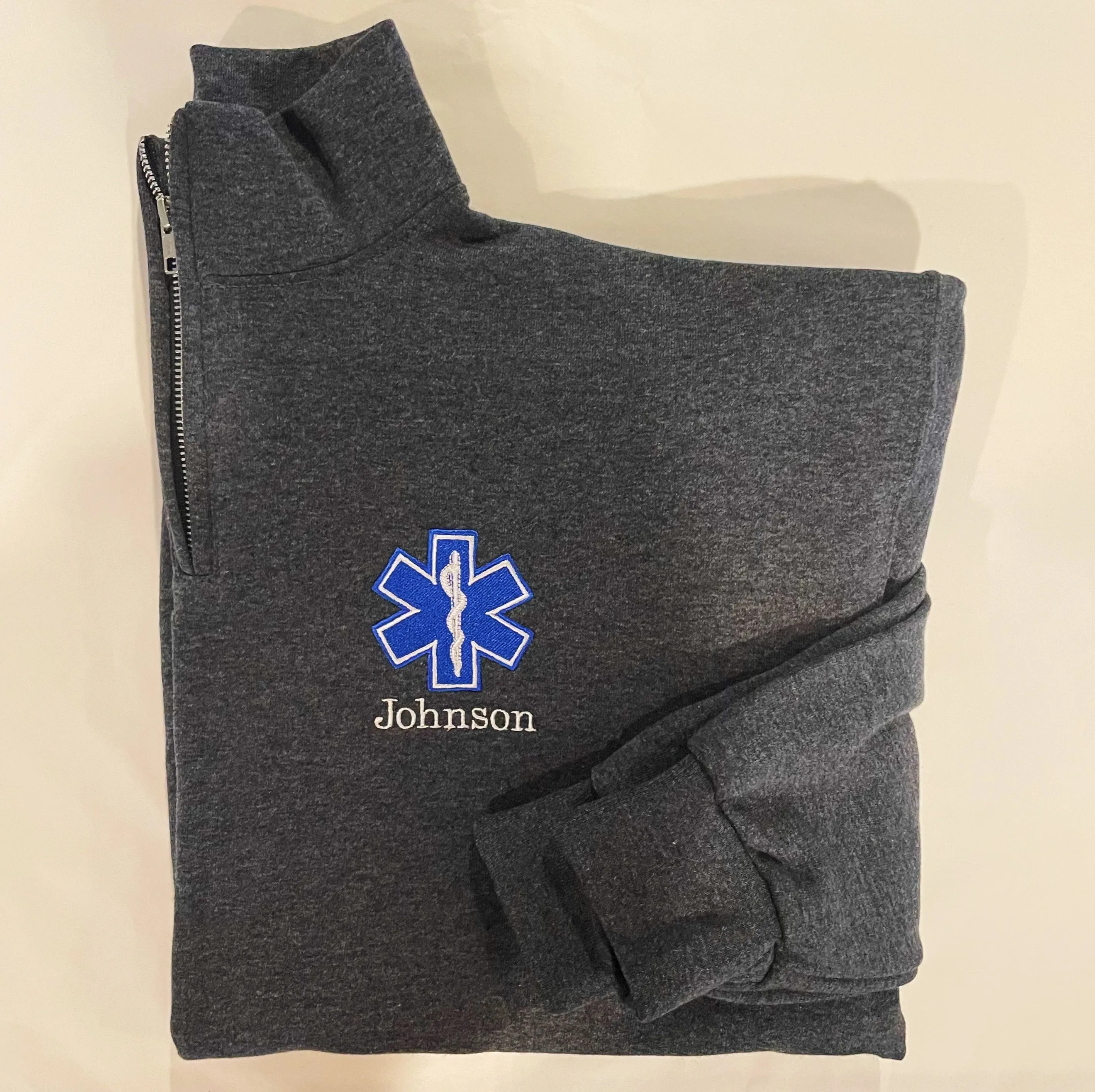 Star Of Life Quarter Zip Sweatshirts