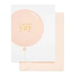 SUGAR PAPER | Yay Birthday Balloon Card