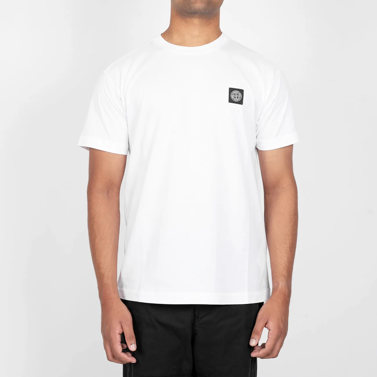 T-Shirt SS Compass Patch - White 0178